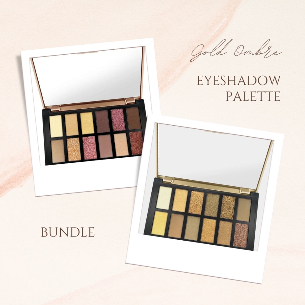 Gold Ombre Eyeshadow Palette Bundle
